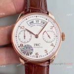 New SWISS Copy IWC Annual Calendar Automatic Watch Rose Gold